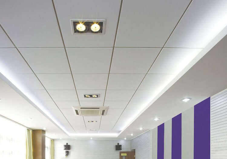 Fiberglass Acoustic Ceiling 600 x 600 x 15 mm - HUI ACOUSTICS